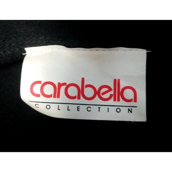 Vtg 80s Carabella Black Gold Floral Jacket Pant Set Women’s XL Retro‎ Outfit - Picture 4 of 6